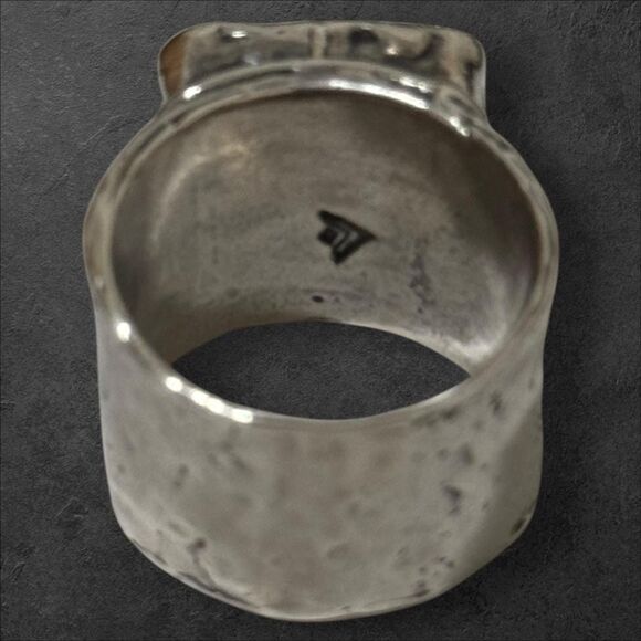 Silpada Chunky Smoky Quartz Size 7.25 Sterling Ring - Picture 3 of 3